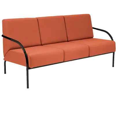 SPA 3 černý lak, látka SUE S 1447 - látka lososová